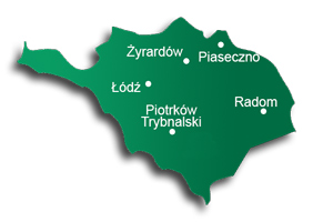 Kalisz, Łódź, Radom, Piotrków Trybunalski, Kielce